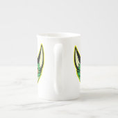 Fluorescente Cartoon Kat Bone China Mok (Achterkant)