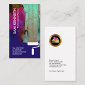 Fluorescente muur van schilder Nieuwe Brick-muur Visitekaartje (Voorkant / Achterkant)