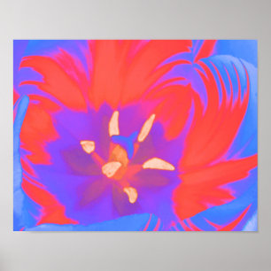 Fluorescente Tulp Poster