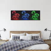 Fluorescentie-tryptiek Canvas Afdruk (Insitu (Slaapkamer))