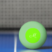 fluorescerend groen - monogrammen pingpongballen (Net)