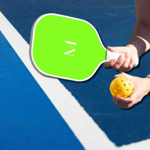 fluorescerend groen - voeg monogram toe pickleball paddle