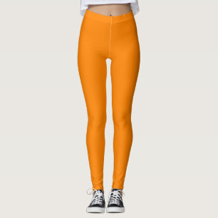 Fluorescerende Oranje Leggings – eenvoudig en unie