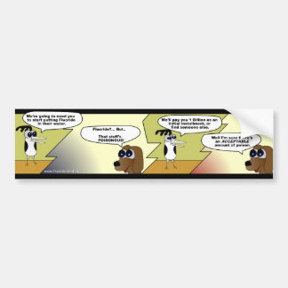 Fluoride Comic Strip — Bumpersticker