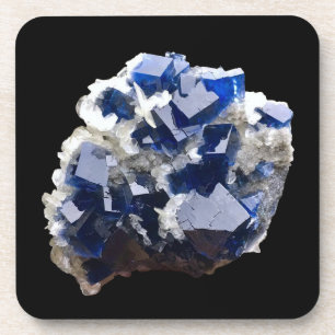 Fluoriet Kristal Schilfer Calciet Kristal Patroon Bier Onderzetter