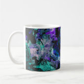 Fluorite Crystal Geode Marble Abstract Koffiemok (Links)