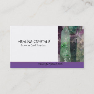 Fluorite Crystal Healing Crystals Visitekaartje