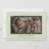 Flurry bébé | Faire-part de naissance horizontal (Devant)