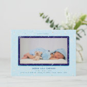 Flurry bébé | Faire-part de naissance horizontal (Debout devant)