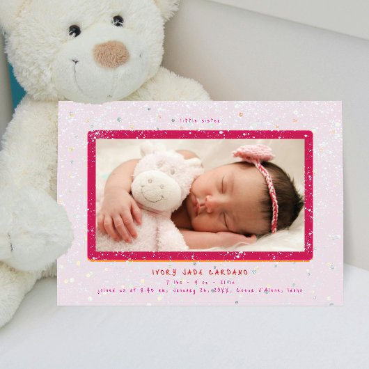 Flurry bébé | Faire-part de naissance horizontal