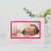Flurry bébé | Faire-part de naissance horizontal (Debout devant)
