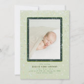 Flurry bébé | Faire-part de naissance verticale (Devant)