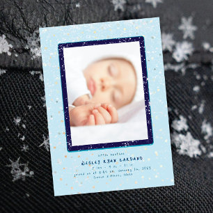 Flurry bébé   Faire-part de naissance verticale