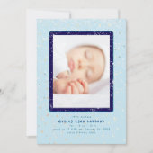 Flurry bébé | Faire-part de naissance verticale (Devant)
