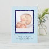 Flurry bébé | Faire-part de naissance verticale (Debout devant)