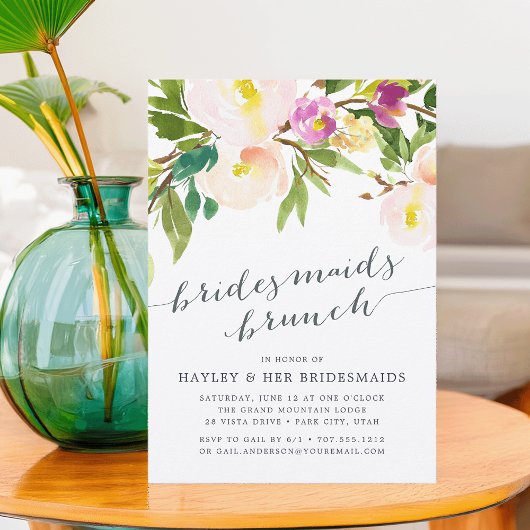 Flush de printemps | Bridesmaids Brunch Invitation