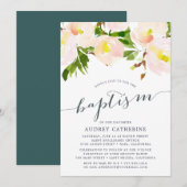 Flush de printemps | Invitation au baptême (Devant / Derrière)