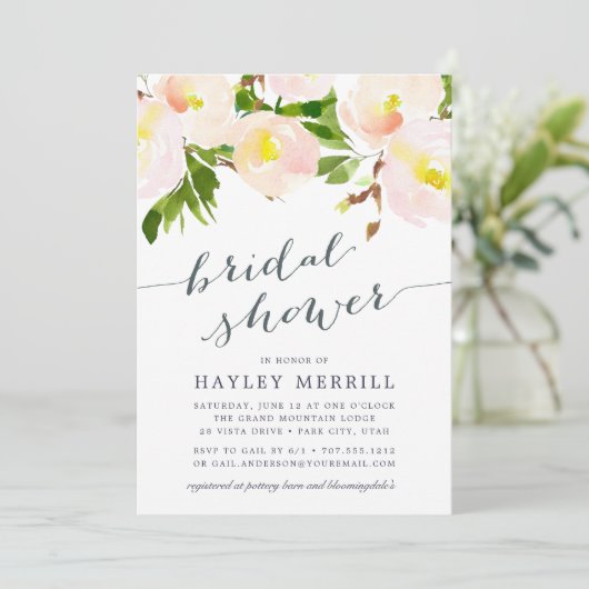Flush de printemps | Invitation de douche nuptiale (Debout devant)