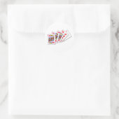 Flush Diamonds Ronde Sticker (Tas)