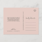 Flush et Navy Flowers | Carte postale Merci blanc (Dos)