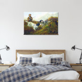 Flushing Grouse Long Lake Game Bird Hunting Canvas Afdruk (Insitu (Slaapkamer))
