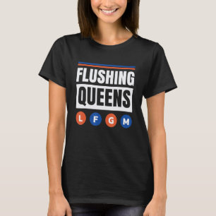 Flushing Queens New York City Treinen Metro Onderg T-shirt