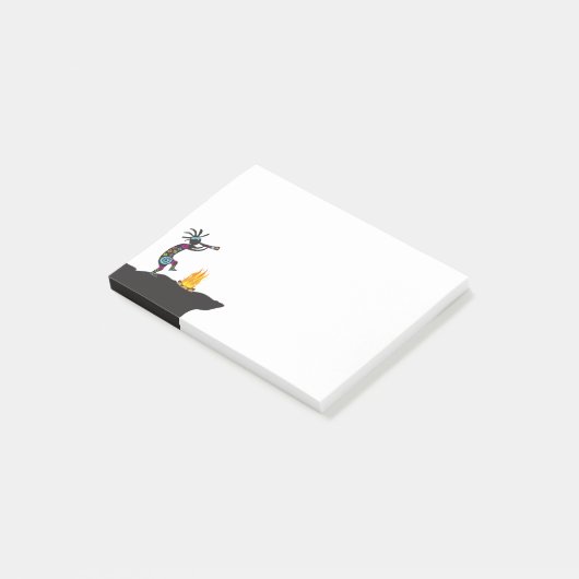 Flute and Fire Kokopelli Post-it® Notes (Schuin)