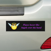 Flute Angel Bumpersticker (Op auto)