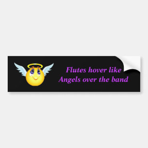 Flute Angel Bumpersticker