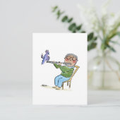 Flute Briefkaart (Staand voorkant)