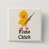 Flute Chick Button (Voorkant)
