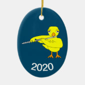 Flute Chick Keramisch Ornament (Voorkant)