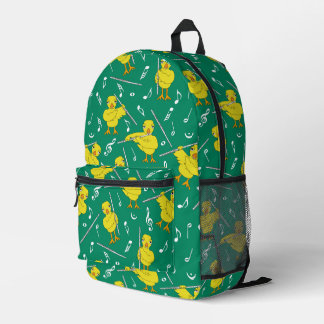 Flute Chick Muzieknoten Bedrukte Rugzak