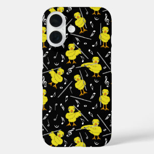 Flute Chick Muzieknoten iPhone 16 Hoesje