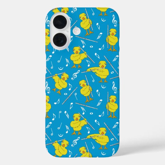 Flute Chick Muzieknoten Case-Mate iPhone Case (Achterkant)