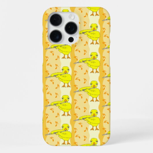 Flute Chick Pattern iPhone Hoesje (Achterkant)
