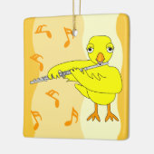 Flute Chick Pattern Keramisch Ornament (Links)