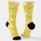 Flute Chick Pattern Sokken (Gebogen)