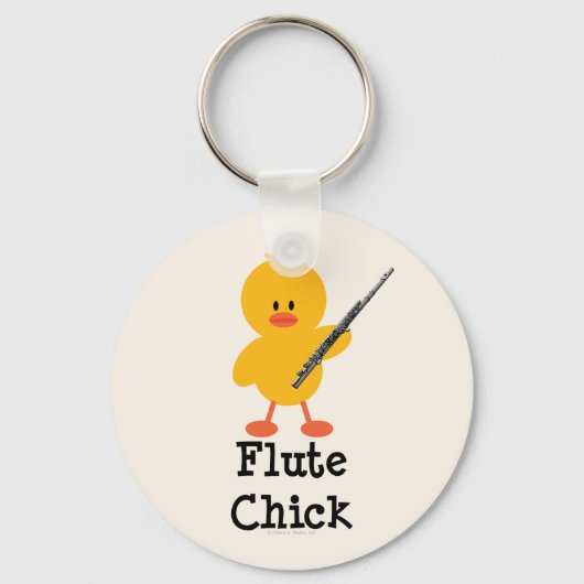 Flute Chick Sleutelhanger (Voorkant)