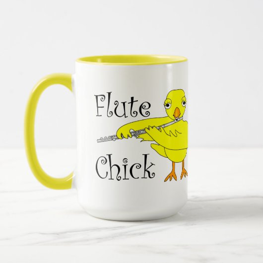 Flute Chick-tekst Mok (Links)