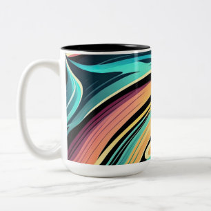 Flûte Colorful Abstrait Arrière - plan Mug