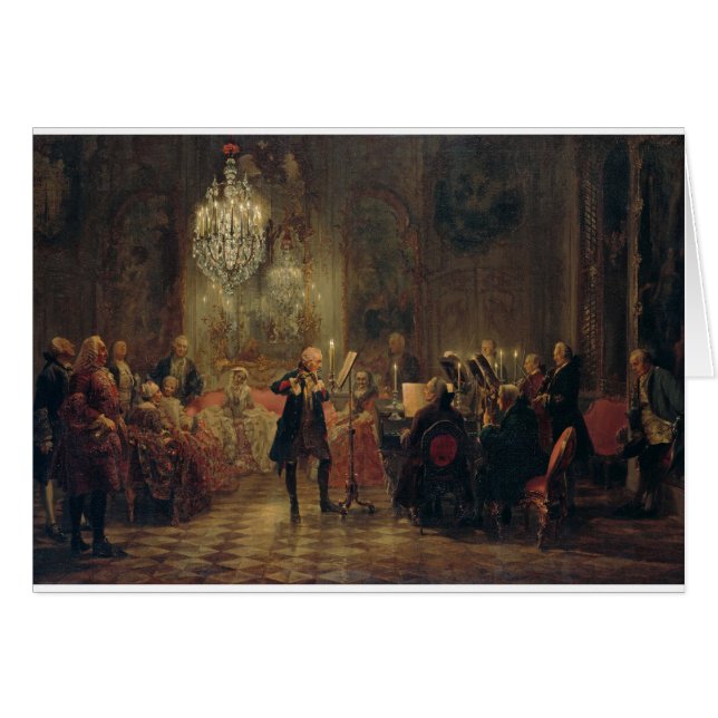 Flute concert met Frederick de Grote Sanssouci (Voorkant Horizontaal)