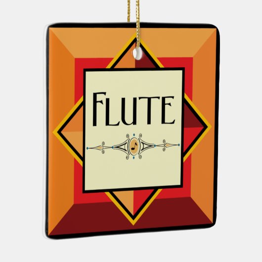 Flute Decorative Block Keramisch Ornament (Rechts)