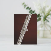 Flute Flutist Musician Briefkaart (Staand voorkant)