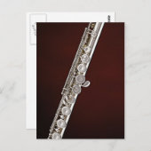 Flute Flutist Musician Briefkaart (Voorkant / Achterkant)