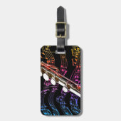 Flute is mijn passie_ bagagelabel (Voorkant verticaal)