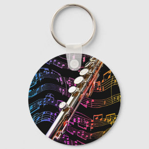 Flute is mijn passie_ sleutelhanger