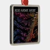 Flute is mijn Passion_ Metal Ornament (Rechts)