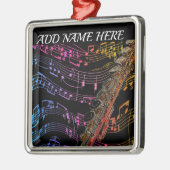 Flute is mijn Passion_ Metal Ornament (Links)