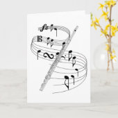 Flute Kaart (Gele Bloem)